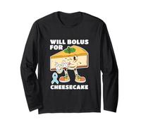 Bolus for Cheesecake Diabetic Type 1 2 Diabetes Insulin Long Sleeve T-Shirt