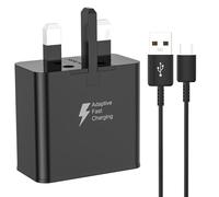 BOLUX-JS 15W USB-C Fast Adapter Charger for Samsung Galaxy A15, A15 5G, A05S, A16, A55, A25, A35, A34, A54, S23, S22, S21, S20fe, S10, A52, A51, A34 with 6.5FT Type C Cable (Black)