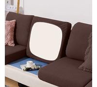 BOLUXIU Sofa Seat Cushion Cover - Elastic Stretch, Multiple Colors, Suitable for All Sofas, Coffee S Plus (25-37inch)