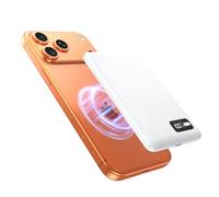 Bolvunes Powerbank Power Bank for iPhone MagSafe 5000mAh Battery Pack Qi2 Slim Thin 15W Max Wireless Charging Qi2 Digital Display Magnetic Portable Type-C for iPhone Air/17/16/15/14/13/12 Series