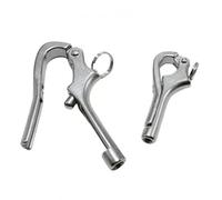 BOLWHAO 2pcs Openable Pelican Hooks Shackle,316 Stainless Steel Quick Release Hand Rail Guardrails Sup Board Accessories,Marine Grade (4INCH M8)