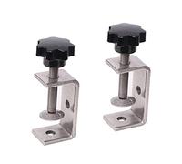 BOLWHAO Heavy Duty C-Clamp Tiger Clamp Wood Clamps Stainless Steel C-Clamp for Welding Carpenter Building Household Mount G-Clamp With Wide Jaw Openings 2PCS
