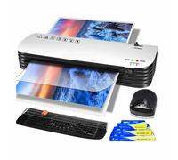 Bolwins L36D A4 Roll Laminator Set, Hot/Cold, 300 Laminating Pouches