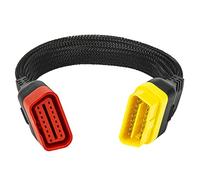 Bolwins Q64CS OBDII OBD2 Extension Cable Adapter 16-Pin Male to Female Diagnostic Flexible Gooseneck Thickening Nylon Material 36 cm