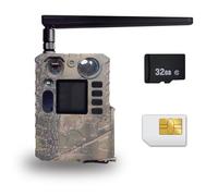 BolyGuard 4G Hunting Cameras, 37MP 4K Wildlife Camera No Glow 940nm with Binding Data Plan Card SIM Card 100M Free Photo Transfer Plan for Testing, No Need WiFi