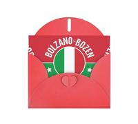 Bolzano Bozen Italy Flag Greeting Card With Envelope, Birthday Card, Christmas Card, Invitation Card, 3 Colors