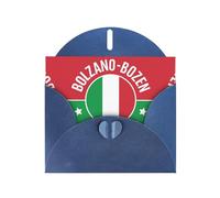 Bolzano Bozen Italy Flag Greeting Card With Envelope, Birthday Card, Christmas Card, Invitation Card, 3 Colors