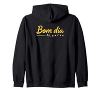 Bom Dia On Algarve Portugal Vacation Saying Zip Hoodie