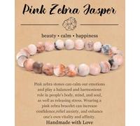 BOMAIL Natural Stone Bracelet for Women Men - 8MM Semi-Precious Gemstone Beaded Bracelet Healing Crystal Stretch Bracelet Yoga Bracelets Jewelry Gifts