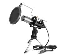 bomaite E300 Sound Studio Recording Microphone, Condenser Broadcast Microphone Karaoke Singing for Recording Live Desktop Stand