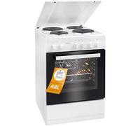 Boman, 4 Hob Electric Hob and 48 L Oven, Width 50 cm, Kitchen with Curfew, Manual Ignition, 4 Fireplaces with Controls, Energy A