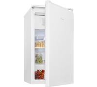 Bomann Fridge with Freezer Small | 91 L | Small Fridge | 2 Shelves and Vegetable Compartment | Interchangeable Door Hinge | 0° ~ 8°C | Mini Fridge | Mini Bar Quiet | Fridge KS 7254 White
