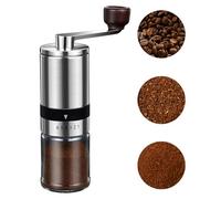 BOMANSI BOMS Manual Coffee Grinder - 6 Adjustable Coarseness Settings, Hand Coffee Grinders, Portable Manual Coffee Bean Grinder for Moka pot, French Press, Drip, Espresso, Gift (Small)