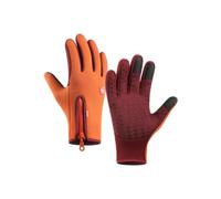 Bomaze Winter Gloves, Ultimate Waterproof Windproof Thermal Sageholm Gloves, Smoothingout Thermal Glove with Touch Screen (Large,Orange)