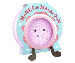 Bomb Cosmetic Buddy Buffer Handmade Soap-Soaked Sponge Enriched with Pure Essential Oils | Moisturising, Nourishing & Long-Lasting Soap Sponge (Monet The Macaroon)