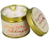 Bomb Cosmetic Scented Candle in Tin - Essential Oils, Vegan Friendly, 30-35 Hour Burn - Relaxing & Long-Lasting Aromatherapy Candle for Home, Travel & Gifting (Sticky Toffee Pudding)