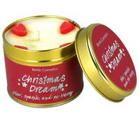 Bomb Cosmetic Scented Candle in Tin - Essential Oils, Vegan Friendly, 30-35 Hour Burn - Relaxing & Long-Lasting Aromatherapy Candle for Home, Travel & Gifting (Christmas Dream)