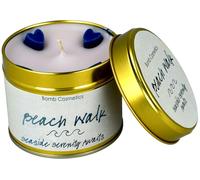 Bomb Cosmetic Scented Candle in Tin - Essential Oils, Vegan Friendly, 30-35 Hour Burn - Relaxing & Long-Lasting Aromatherapy Candle for Home, Travel & Gifting (Beach Walk)