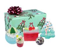 Bomb Cosmetics Berries & Bows Christmas Bath & Body Gift Set In Green Green One Size