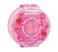 Bomb Cosmetics Body Buffer Soap Infused Sponge 2 in 1 Cleanse Exfoliate Moisturising Triple Butter Soap Sponge with Soap Inside Sprinkled with Love