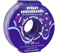 Bomb Cosmetics Body Buffer Soap Shower Sponge Violet Beauregarde In Purple Purple