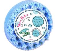 Bomb Cosmetics Body Buffer Soap Shower Sponge Wave Rider In Blue Blue