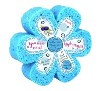 Bomb Cosmetics Body Buffer Soap Shower Sponge You Had Me At Hydrangea In Blue Blue One Size