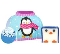 Bomb Cosmetics Christmas Bath Gift Set - Soap Bar & Bath Bomb with Essential Oils - Vegan, Cruelty-Free, Festive Jumper Box Pamper Gift (Freeze A Jolly Good Fellow)