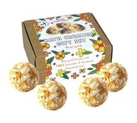 Bomb Cosmetics Marigold Bath Creamer Gift Set, Handmade & Natural, Made with Cocoa & Shea Butter & Real Marigold Petals, Pure Essential Oils, Plastic Free