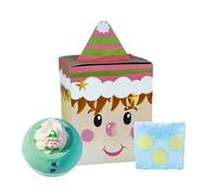 Bomb Cosmetics Mini Character Gift Box - Bath Body Set Bath Bomb Blaster & Soap Duo Cruelty-Free, Pure Essential Oils (Treat Your Elf)