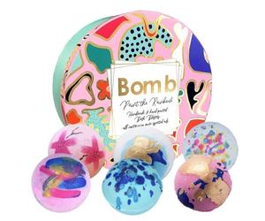 Bomb Cosmetics Paint the Rainbow Bath Bomb Set - Handmade & Hand-Painted Bath Blasters with Essential Oils, 6-Piece Set (160g Each)