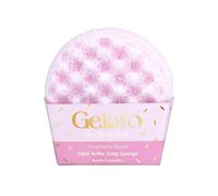 Bomb Cosmetics Raspberry Ripple Gelato Body Buffer Triple Butter Soap Sponge