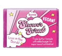 Bomb Cosmetics Shower Soap Scrub - Love in this Scrub in Pink | Size: 100g