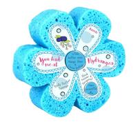 Bomb Cosmetics Women's Body Buffer Soap Shower Sponge You Had Me At Hydrangea in Blue Bomb Cosmetics Blue