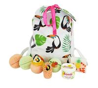 Bomb Cosmetics Toucan Print Cotton Wash Bag Bath Blaster Mallow Cream Gift