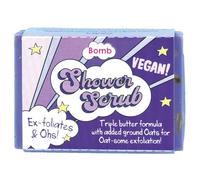 Bomb Cosmetics Vegan Shower Body Scrub Triple Butter (100g, Ex-foliates & Ohs!)