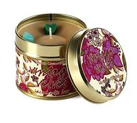 Bomb Cosmetics Vintage Velvet Scented Tin Candle; Floral & Musk Fragrance; Contains Pure Geranium & Rose Essential Oils; Vegan Friendly; 30-35 Hour Burn