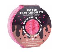 Bomb Cosmetics Women's Body Buffer Soap Shower Sponge Better Than Chocolate in Pink