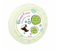 Bomb Cosmetics Women's Body Buffer Soap Shower Sponge Coconut Creme in White Bomb Cosmetics White