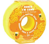 Bomb Cosmetics Women's Body Buffer Soap Shower Sponge Honey I'm Comb in Yellow Bomb Cosmetics Yellow