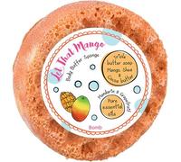 Bomb Cosmetics Women's Body Buffer Soap Shower Sponge Let that Mango in Orange Bomb Cosmetics Orange