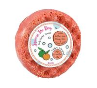 Bomb Cosmetics Women's Body Buffer Soap Shower Sponge Squeeze the Day in Orange Bomb Cosmetics Orange