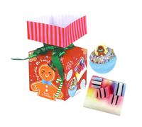 Bomb Cosmetics Sprinkle Me Fancy Mini Cracker Gift Pack with Pure Essential Oils, Frankinsense & Bergamot Bath Bomb 190g and Sweet Orange Soap 100g, Stocking Filler, Secret Santa