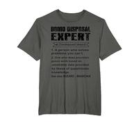 Bomb Disposal Expert T-Shirt, Men's Big and Tall, Asphalt Grey, 6X Tall