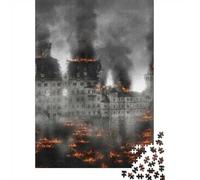 Bomb Nuclear Explosion 1000-Piece Adult Jigsaw Puzzle, 70x50cm/1000pcs, Low-dust White Pieces for Sorting; for A Quiet Evening Project at Home