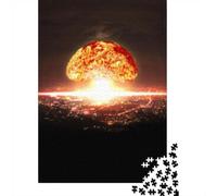 Bomb Nuclear Explosion 1000-Piece Jigsaw Puzzle for Adults, 52x38cm/1000pcs; Low-dust White Cardboard Pieces; for Quiet Focus at Your Own Pace