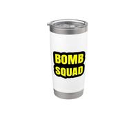Bomb Squad Front and Back Dual Side Print Police Uniform Stainless Steel Insulated Tumbler