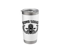 Bomb Squad Funny EOD Tech Explosive Ordnance Disposal Stainless Steel Insulated Tumbler