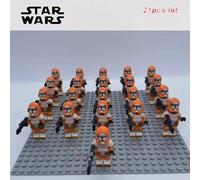 (Bomb Squad Trooper) 21PCS Star Wars Clone Trooper Corps Captain Commander Minifigures Fit Lego