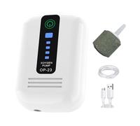 Bomba De Oxígeno, Silencioso Pequeño USB Portátil Para Estanques Y Acuarios Exteriores | Bomba De Aire Para Acuario - Domésticosmás Saludables Y Un Crecimiento Óptimo De Las Plantas En Sistemas